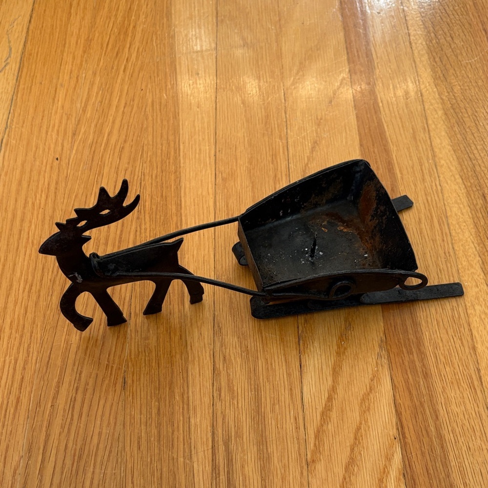 Rustic Reindeer Candle Holder
